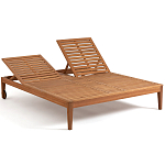 Шезлонг двухместный из эвкалипта Sunset варинант исполнения - 4 | Loft Concept в Рязани