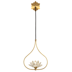 Бра Хрустальный Цветок Лотоса Lotus flower Wall Clear Glass B