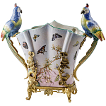 Ваза фарфоровая с попугаями Ferra варинант исполнения - 2 | Loft Concept в Рязани