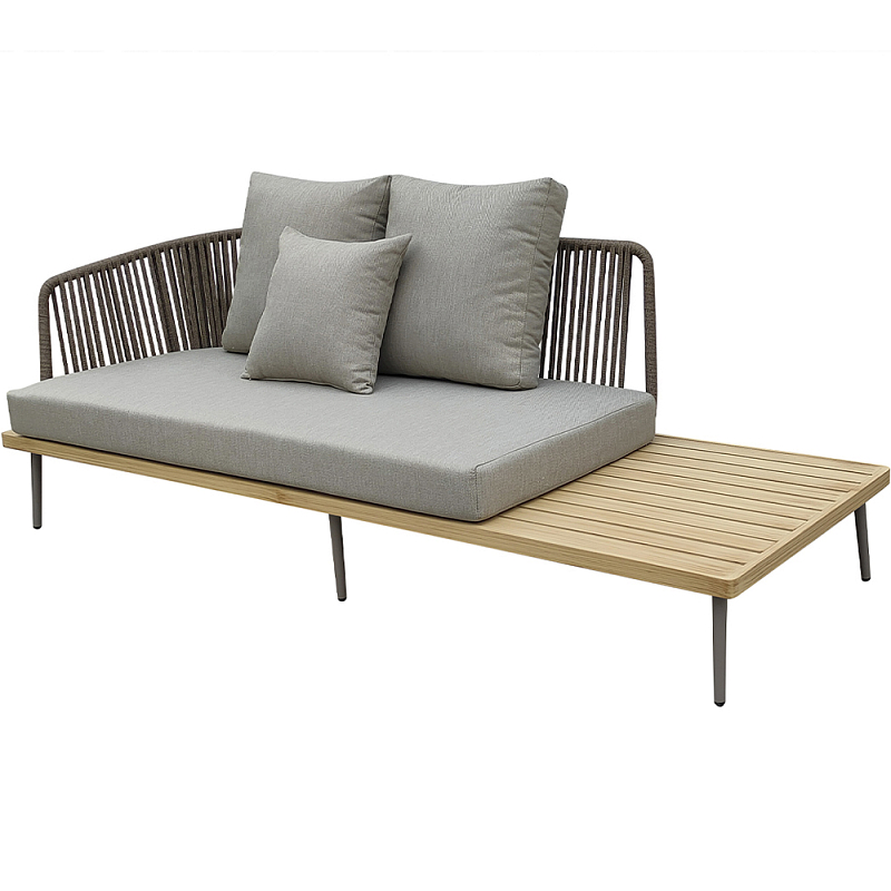 Диван трехместный уличный Street Comfort серый Серый Диван трехместный уличный Street Comfort серый Серый в Рязани | Loft Concept
