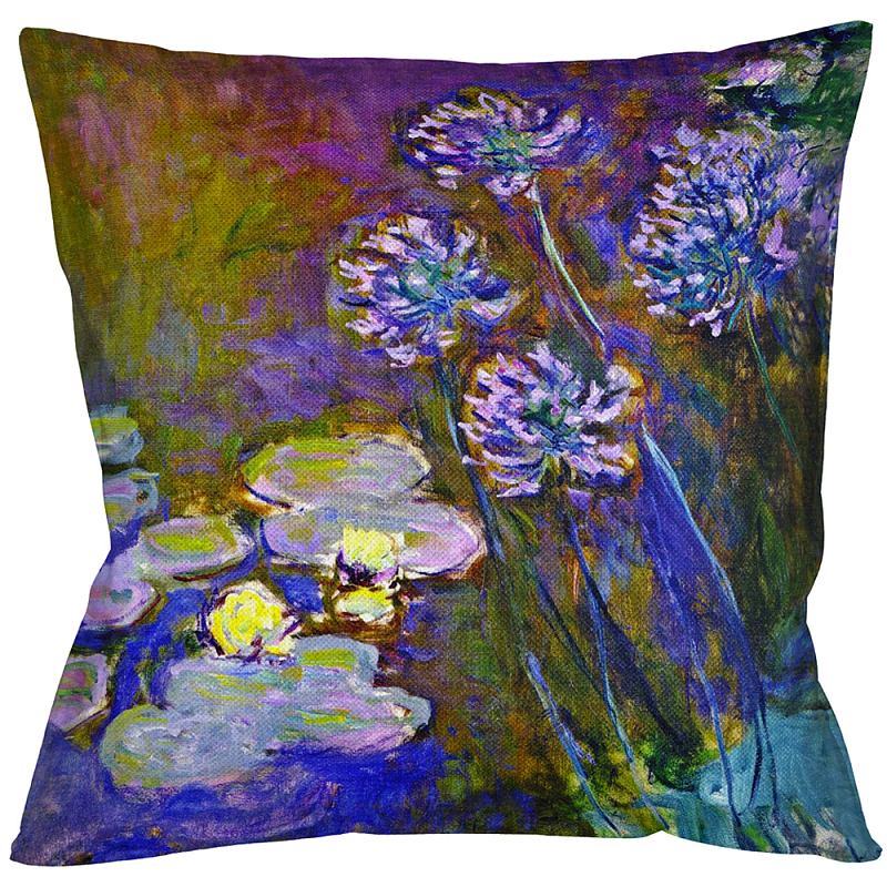 Подушка декоративная Цветы Impressionism in Art Мульти Бежевый Подушка декоративная Цветы Impressionism in Art Мульти Бежевый в Рязани | Loft Concept