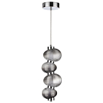 Подвесной светильник с 4-мя рифлеными стеклянными шарами Marcelh Light варинант исполнения - 2 | Loft Concept в Рязани