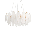 Люстра Mont Saint-Michel Золотая с Рельефным Стеклом варинант исполнения - 4 | Loft Concept в Рязани