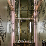 Обои ручная роспись Silk Tree Original colourway on White Metal gilded paper варинант исполнения - 1 | Loft Concept в Рязани