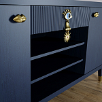 Комод-буфет Elsa Dreams Blue с открытыми полками   варинант исполнения - 4 | Loft Concept в Рязани