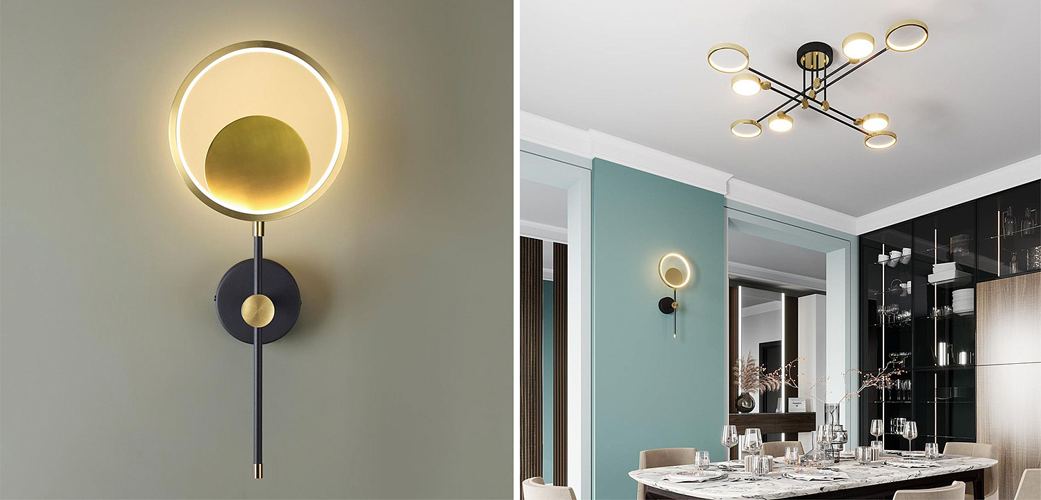 Бра Bendik Gold Ring Wall lamp B Бра Bendik Gold Ring Wall lamp B - Loft-Concept в Рязани