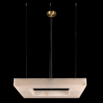 Люстра с квадратным каменным плафоном Calcite Square Light варинант исполнения - 2 | Loft Concept в Рязани
