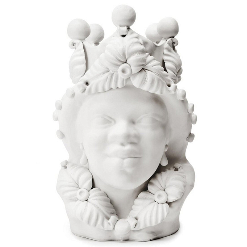 Ваза Vase Moro Lady Eve White Matt Белый Ваза Vase Moro Lady Eve White Matt Белый в Рязани | Loft Concept
