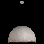 Подвесной светильник в форме купола белого цвета с ажурной бахромой Tactile Line варинант исполнения - 3 | Loft Concept в Рязани
