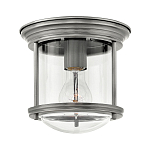 Потолочный светильник для ванных комнат с цилиндрическим стеклянным плафоном и одной лампой Hinkley варинант исполнения - 1 | Loft Concept в Рязани