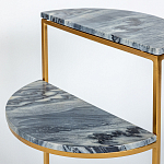 Кофейный столик с подстольем из металла Halves варинант исполнения - 4 | Loft Concept в Рязани