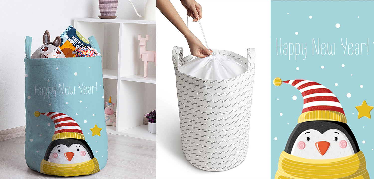 Корзина Christmas Penguin Basket Корзина Christmas Penguin Basket - Loft-Concept в Рязани