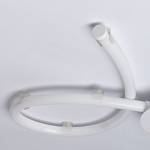 Люстра белого цвета с тремя изогнутыми светодиоидными плафонами Luke Lampco Tracer Lamp варинант исполнения - 8 | Loft Concept в Рязани