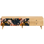Длинная ТВ-тумба с принтом на ящиках Elise TV Stand варинант исполнения - 10 | Loft Concept в Рязани