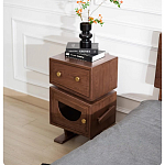 Тумбочка прикроватная с ящиком и дверцей Робот Robot Desk варинант исполнения - 4 | Loft Concept в Рязани