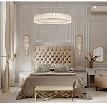 Бра с каскадом из прозрачного хрусталя и корпусом золотого цвета Constant Sparks варинант исполнения - 6 | Loft Concept в Рязани