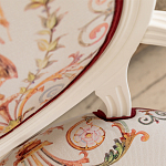 Полукресло из массива бука бежевое с растительным орнаментом Raffael Angel Beige Chair варинант исполнения - 6 | Loft Concept в Рязани