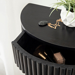 Прикроватный подвесной столик с ящиком черный Bedside Hanging Table варинант исполнения - 3 | Loft Concept в Рязани