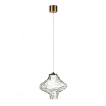 Подвесной светильник с плафоном из фактурного прозрачного стекла Light Ensemble варинант исполнения - 8 | Loft Concept в Рязани