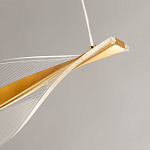 Люстра линейная с изогнутым плафоном Wave Line варинант исполнения - 9 | Loft Concept в Рязани