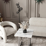 Кресло дизайнерское для лаунж зоны жемчужного цвета Pearl Lounge варинант исполнения - 2 | Loft Concept в Рязани