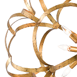 Люстра круглая в виде объёмного цветка Golden Flower Sphere варинант исполнения - 1 | Loft Concept в Рязани