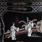 Шкаф черный в китайском стиле  Chinese Cabinet Black варинант исполнения - 3 | Loft Concept в Рязани