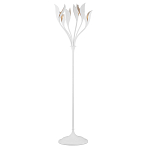 Торшер белый с плафонами в виде лепестков Delicate Flower варинант исполнения - 1 | Loft Concept в Рязани