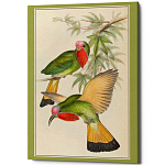 Постер на холсте с изображением птиц Blooming Birds Poster варинант исполнения - 3 | Loft Concept в Рязани