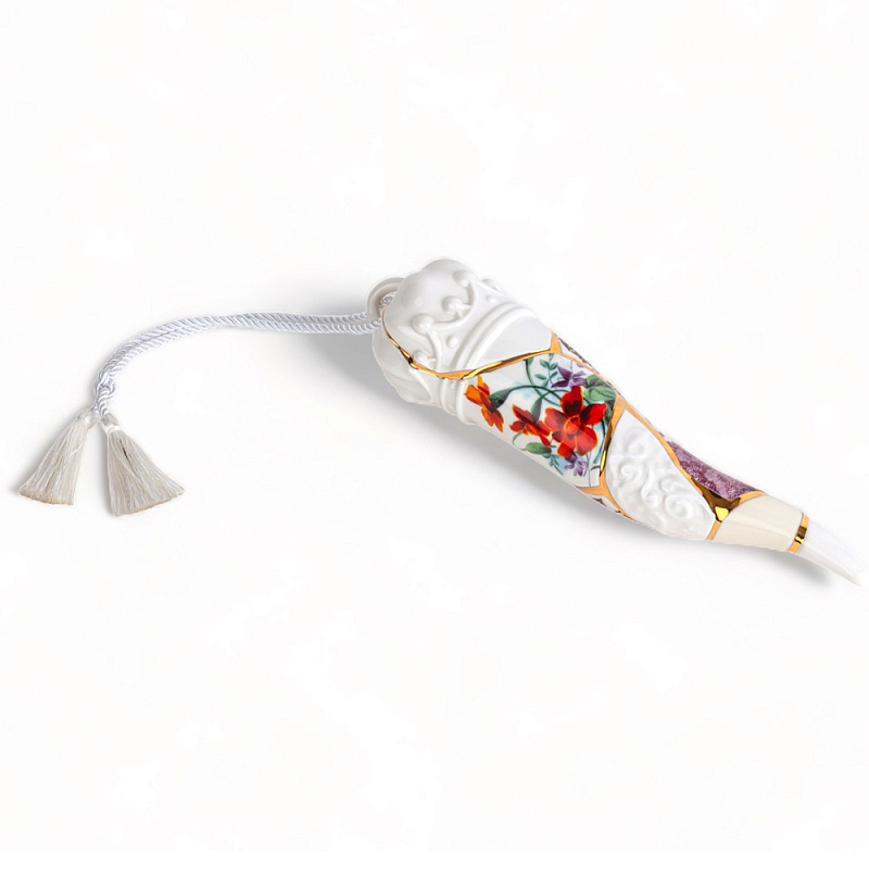 Статуэтка Seletti Lucky Horn Белый Золотой Мульти в Рязани | Loft Concept 