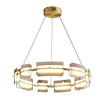 Люстра круглая с янтарными стеклянными плафонами Lighting of Space варинант исполнения - 1 | Loft Concept в Рязани