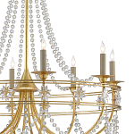 Люстра с декором из прозрачных бусин Glowing Crystals варинант исполнения - 1 | Loft Concept в Рязани