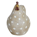 Статуэтка курица с текстурной поверхностью бежевого цвета Rustic Chicken варинант исполнения - 1 | Loft Concept в Рязани