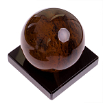 Настольный письменный набор с часами из природного камня обсидиана Royal Set варинант исполнения - 6 | Loft Concept в Рязани