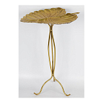 Столик приставной с столешницей Тропический лист Tropical Forest gold варинант исполнения - 2 | Loft Concept в Рязани