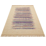 Ковер с геометрическим узором из комбинированного состава Full rhythm варинант исполнения - 3 | Loft Concept в Рязани