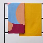 Плед из хлопка с абстрактным принтом Elysian Flow Ember варинант исполнения - 7 | Loft Concept в Рязани