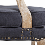 Кресло Aubrey Classical Armchair dark grey velour варинант исполнения - 6 | Loft Concept в Рязани