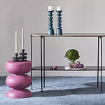 Подсвечник фигурный голубой Bright Accent 33 см варинант исполнения - 3 | Loft Concept в Рязани