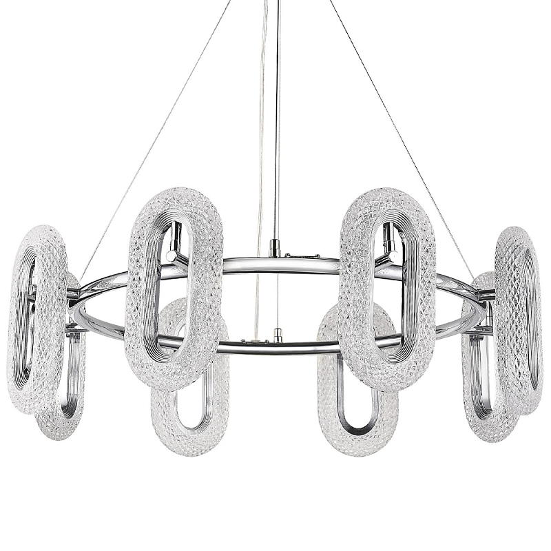 Люстра Oculus Light Chandelier Хром 70 Прозрачный Хром Люстра Oculus Light Chandelier Хром 70 Прозрачный Хром в Рязани | Loft Concept