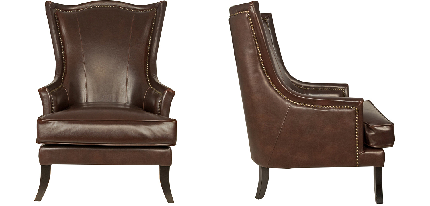 Кресло Gregoir Armchair натуральная кожа Кресло Gregoir Armchair натуральная кожа - Loft-Concept в Рязани