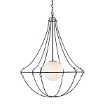 Подвесной светильник из тонких прутьев в форме колокола Forged Thin Rods варинант исполнения - 1 | Loft Concept в Рязани