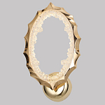 Бра овальное светодиодное с золотистым каркасом Ring of Fire варинант исполнения - 1 | Loft Concept в Рязани