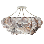 Потолочный светильник с каскадным абажуром из ракушек Sea Ravens варинант исполнения - 3 | Loft Concept в Рязани
