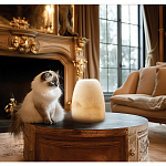 Настольная лампа в форме трапеции из натурального камня Soft Glow of Stone варинант исполнения - 5 | Loft Concept в Рязани