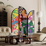 Ширма цветочный принт Colored Partition варинант исполнения - 2 | Loft Concept в Рязани