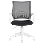 Офисное кресло с основанием из белого пластика Desk chairs Black варинант исполнения - 2 | Loft Concept в Рязани