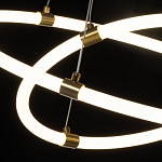 Люстра подвесная с двумя пересекающимися белыми светодиоидными кольцами Luke Lampco Tracer Lamp варинант исполнения - 5 | Loft Concept в Рязани