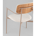 Стул Doe с подклокотниками молочный варинант исполнения - 3 | Loft Concept в Рязани