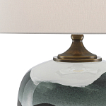 Настольная лампа с волнистым принтом Green Wavy Lamp варинант исполнения - 1 | Loft Concept в Рязани